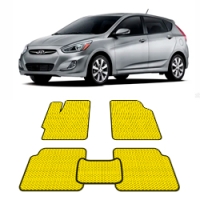 Автоковрики EVA  для Hyundai Accent 4 2010-2017 года выпуска