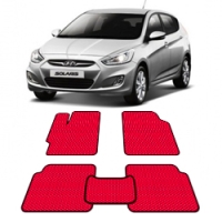 Автоковрики EVA  для Hyundai Solaris 2011 хетчбек