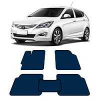 Автоковрики EVA  для Hyundai Solaris от 2014 года выпуска Хэтчбек