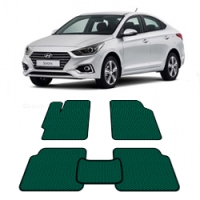 Автоковрики EVA  для Hyundai Solaris от 2017 года выпуска