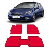 Автоковрики EVA  для Kia Ceed II Pro хетчбек 2012