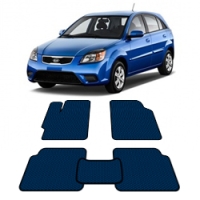 Автоковрики EVA  для Kia Rio II 2005 - 2011 года выпуска Хэтчбек
