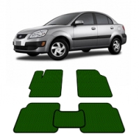Автоковрики EVA  для Kia Rio II 2005 - 2011 года выпуска Седан