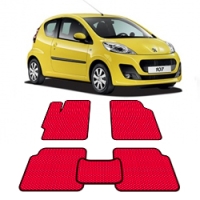 Автоковрики EVA  для Peugeot 107 2005 - 2014 года выпуска