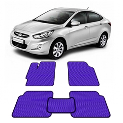Автоковрики EVA  для Hyundai Solaris 2011 - 2016 года выпуска