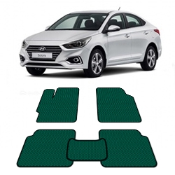 Автоковрики EVA  для Hyundai Solaris от 2017 года выпуска