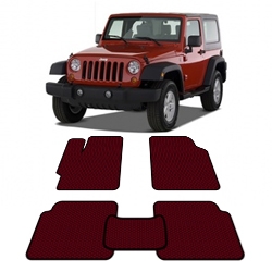 Автоковрики EVA  для Jeep Wrangler III (JK) 3d от 2007 года выпуска