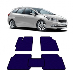 Автоковрики EVA  для Kia Ceed I 2006 - 2012 года выпуска Универсал