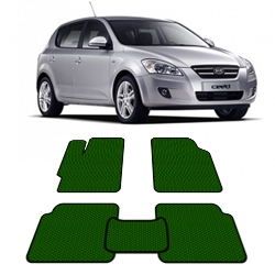 Автоковрики EVA  для Kia Ceed I 2006 - 2012 года выпуска Хэтчбек