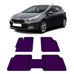 Автоковрики EVA  для Kia Ceed II от 2012 года выпуска Хэтчбек