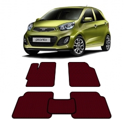Автоковрики EVA  для Kia Picanto II  с 2011 года выпуска