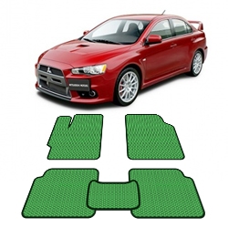 Автоковрики EVA  для Mitsubishi Lancer X с 2007 года выпуска