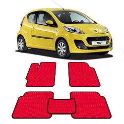 Автоковрики EVA  для Peugeot 107 2005 - 2014 года выпуска