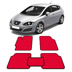 Автоковрики EVA  для Seat Leon 2005 - 2012 года выпуска