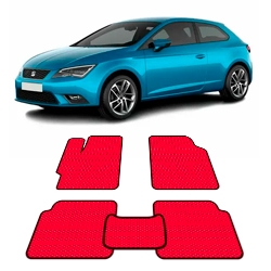 Автоковрики EVA  для Seat Leon 3 2012-2020 года выпуска