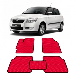 Автоковрики EVA  для Skoda Fabia II с 2007 года выпуска